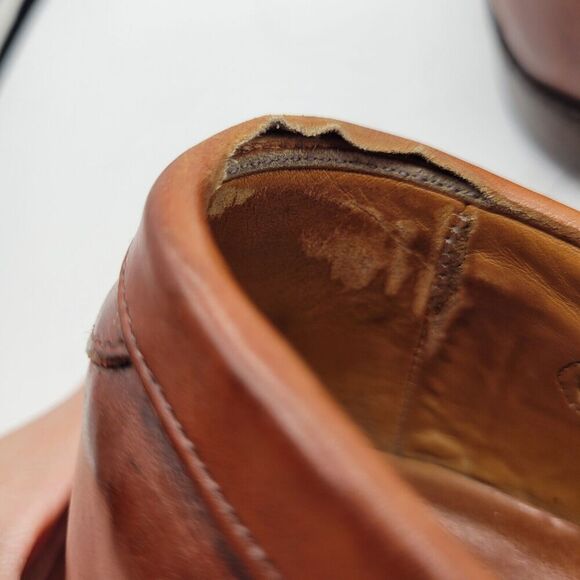 Allen Edmonds Shoes Mens sz 8 D Cody Kiltie Tassel Leather Loafers Brown - Picture 7 of 10